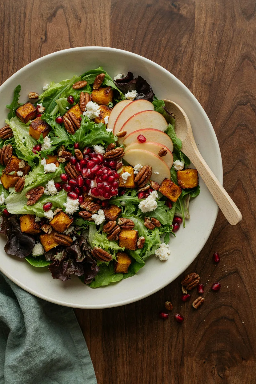 Assembled Thanksgiving salad